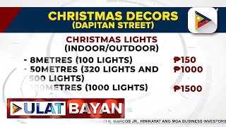 Mga namimili ng Christmas decors dagsa sa Dapitan Arcade [upl. by Sairtemed]