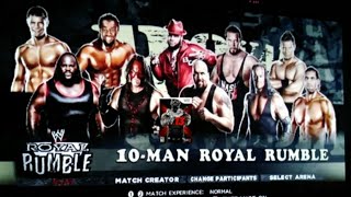 Wwe 13 Nintendo Wii A 10 Man Royal Rumble Match [upl. by Arhoz256]