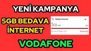 ✅VODAFONE BEDAVA 5GB İNTERNET KAZANMAK VODAFONE BEDAVA İNTERNET KAZANMAK 20242024✅ [upl. by Herahab]