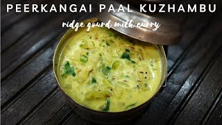 Peerkangai Paal Kuzhambu  பீர்க்கங்காய் பால் குழம்பு  Ridge Gourd Milk Curry l Spiceindiaonline [upl. by Ynalem]