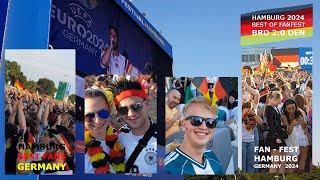 FanFest 2024 Hamburg 29624 Best of Party EM 2024 Deutschland Public Viewing Soccer Partypeople [upl. by Ratha803]