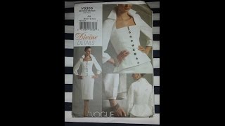 Vogue Pattern 8355 Peplum Dress Suit [upl. by Remot]