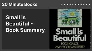 Small is Beautiful  Book Summary [upl. by Luttrell327]