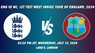 🔴 Live England vs West Indies – TEST Match  WI vs ENG Live  2024  Farewell James Anderson [upl. by Muhcan663]