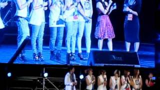 Happy Birthday SoHyun Singing of Birthday Song at Celebrations  Marina Bay Singapore 100813 [upl. by Ellehcram]