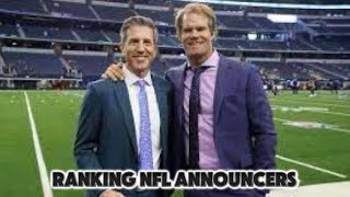 RANKING ALL NFL ANNOUNCERS 20222023 [upl. by Eunice]