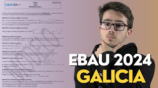 📕Selectividad EBAU MODELO ▶ GALICIA 2024 ▶ Matemáticas II CIENCIAS [upl. by Notnilk]