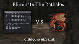 MHFU  quotKey Quest HR ★7quot Rathalos vs Black Pierce Bow Guide  Guild Quest [upl. by Hazelton]