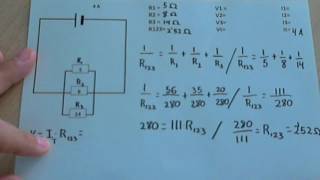 Resolver un circuito en paralelo intensidad voltaje y resistencia [upl. by Arekahs]