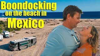 Boondocking on the Beach in Mexico [upl. by Anibur]