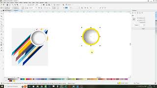 Simple Vector Design In Coreldraw  Coreldraw Tutorial [upl. by Opiak589]