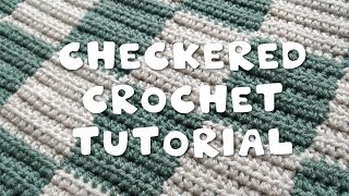 CHECKERED CROCHET PATTERN IN ANY SIZE  Beginner DIY Tutorial [upl. by Feodora]