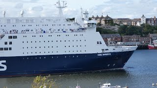 DFDS Ferries Back  King Seaways On The Tyne  16 July 2020 [upl. by Etteb]