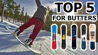 Top 5 Snowboards for Butter Tricks  2018 [upl. by Ymrots]