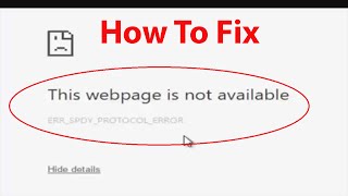 How To Fix quotErrSpdyProtocolErrorquot in Google Chrome [upl. by Cheshire922]