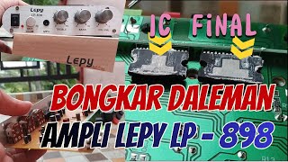 Bongkar Daleman Ampli lepy LP  838 bisa subwoofer [upl. by Iiette41]