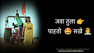 Tu Mala Anguracha Mi lakadi Bhusa g Lyrics  Marathi Song Lyrics [upl. by Aig]