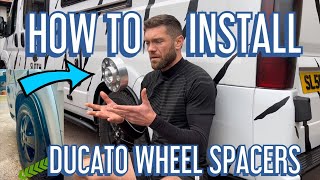 How To Install 40mm Wheel Spacers Tutorial Fiat Ducato Motorhome Van With Driving Review [upl. by Fricke]