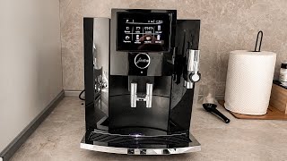 Unboxing Jura S8 machine and coffee test [upl. by Lecroy]