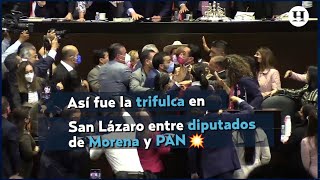 Se arma PELEA en Cámara de Diputados [upl. by Regdirb]