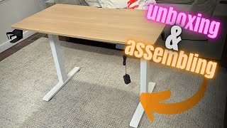 Unboxing amp Assembling the SANODESK Adjustable Height Standing Desk [upl. by Gove205]