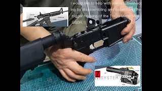 Tokyo Marui MWS GBBR Trigger Housing disassembly분해조립 [upl. by Llirpa846]