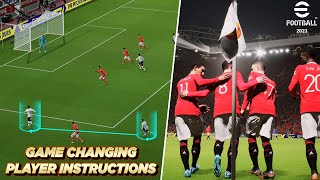 eFootball 2023  ULTIMATE 343 amp GAME CHANGING PLAYER INSTRUCTIONS [upl. by Einreb]