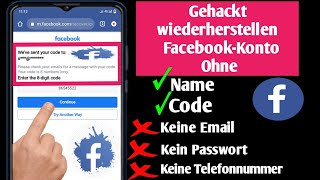 So stellen Sie ein gehacktes FacebookKonto ohne EMail und Telefonnummer wieder her [upl. by Meryl747]