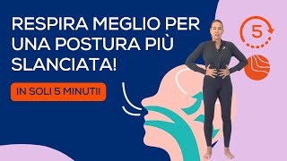 Respirazione Yoga più energiche e slanciate in soli 5 minuti [upl. by Dhiman519]