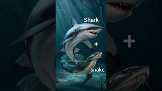 Shark vs snake 😱😱 aicartoon shorts viralshorts tanding explorepage reels aicartoon [upl. by Morse511]