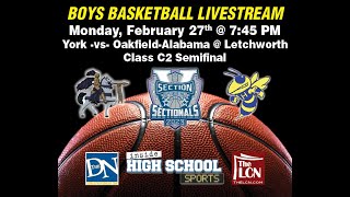 OakfieldAlabama vs York  Section V Boys Basketball Tournament  Class C2 Semifinal [upl. by Aicilic]