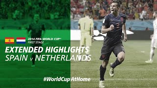 Spain 15 Netherlands  Extended Highlights  2014 FIFA World Cup [upl. by Lyndon]