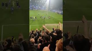 Oldham athletic fans v Tranmere fa cup 21124 oafc oldhamathletic footballchants facup trfc [upl. by Adlemi749]