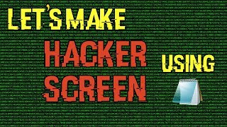 Hacker green screen  create using Notepad [upl. by Chaing]