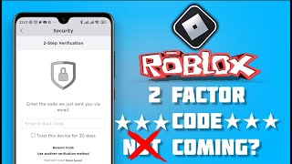 How to Fix Roblox 2 Step Verification Not Coming to Email [upl. by Gnut]