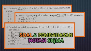 NOTASI SIGMA KELAS 11 MATEMATIKA WAJIB INDUKSI MATEMATIKA [upl. by Lynnea]