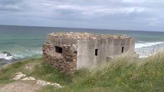 The historic Covesea lighthouse and wartime WW2 clifftop bunker near Lossiemouth Moray Scotland [upl. by Alenas]