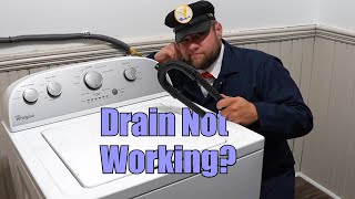 Whirlpool Washer Wont Drain  How to Drain the Washer Diagnose and Fix [upl. by Meggie]