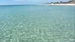 HD Beautiful clear water and white sandy beach off 30A in Walton County Florida [upl. by Sesilu833]