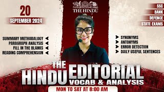 The Hindu Editorial  20 September 2024  The Hindu Analysis  The Hindu Editorial by Barkha Agarwal [upl. by Melar]