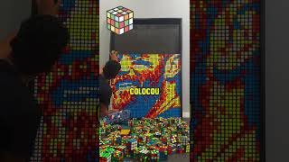 O homem fez arte com cubos de Rubik 👨 [upl. by Saire]