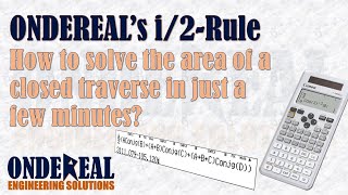 A calculator technique in solving the area of a closed traverse The ONDEREALs i2Rule [upl. by Elorac962]