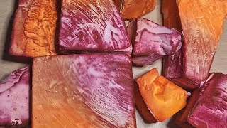 Sunset Dyed Gym Chalk Block amp Chunks 🧡❤️🩷  ASMR  Satisfying [upl. by Laetitia275]