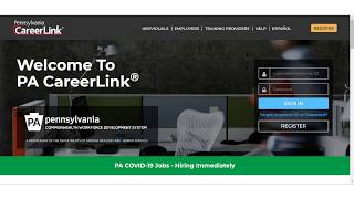 How To Register for PA CareerLink® [upl. by Etnomaj844]