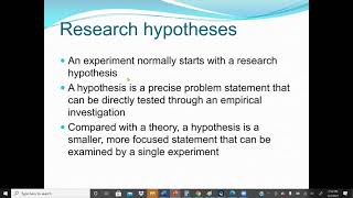 Research Methods in Computer Science  Experimental Research Method [upl. by Athena]