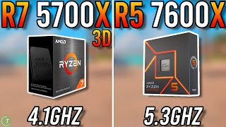 Ryzen 7 5700X3D vs Ryzen 5 7600X  1080p1440p4K [upl. by Val731]