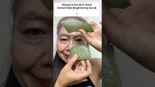 Parlour Like Facial At HomeAloevera Facial Scrub For Bright amp Spotless Skin skincarebeautyshorts [upl. by Nedia]