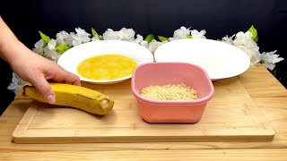 Como fazer banana empanada com farinha panko facil e rapido [upl. by Bernadine378]