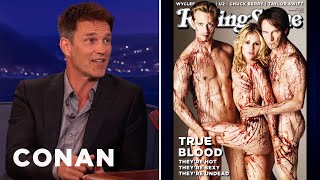 Stephen Moyer Relives The quotTrue Bloodquot Photo Shoot  CONAN on TBS [upl. by Limhaj68]