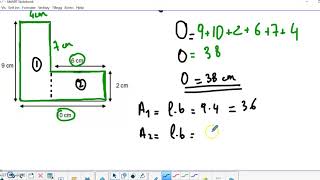 Omkrets og areal av sammensatte figurer [upl. by Bergquist]
